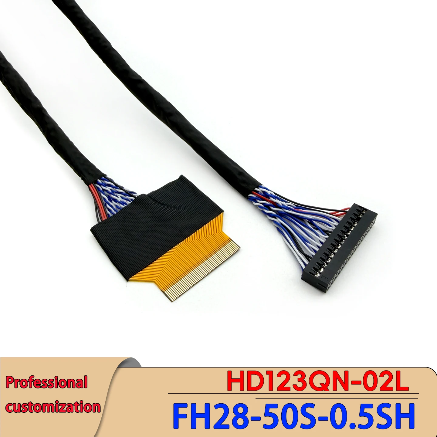 HD123QN-02L screen wire FH28-50S-0.5SH down to DuPont 2.0-2*15P double 8 soldering wire
HD123QN-02L screen wire FH28-50S-0.5SH down to DuPont 2.0-2*15P double 8 soldering wire