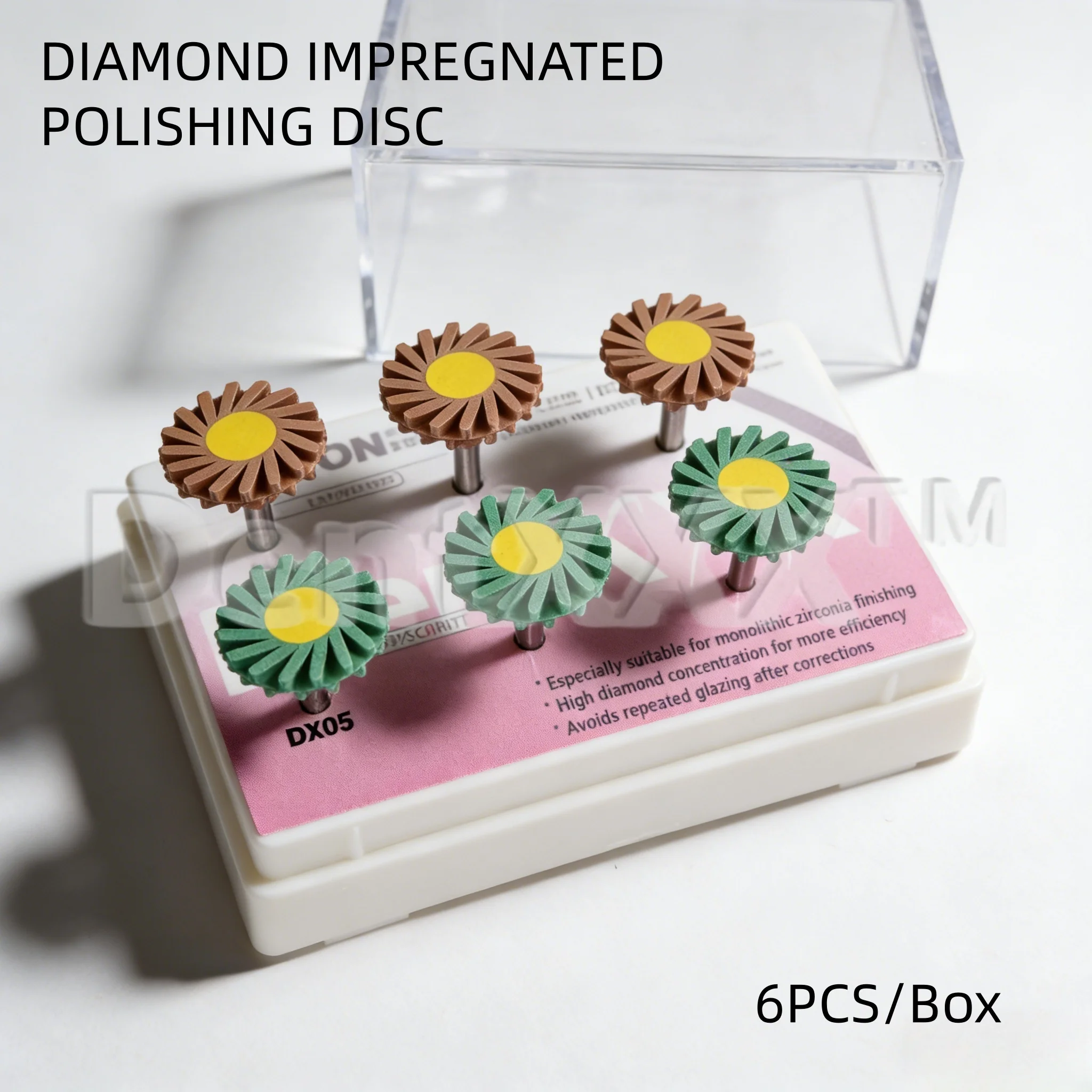 6PCS rubber diamond polishing kit, with rotary grinding and polishing tools, RA handle
6PCS rubber diamond polishing kit, with rotary grinding and polishing tools, RA handle