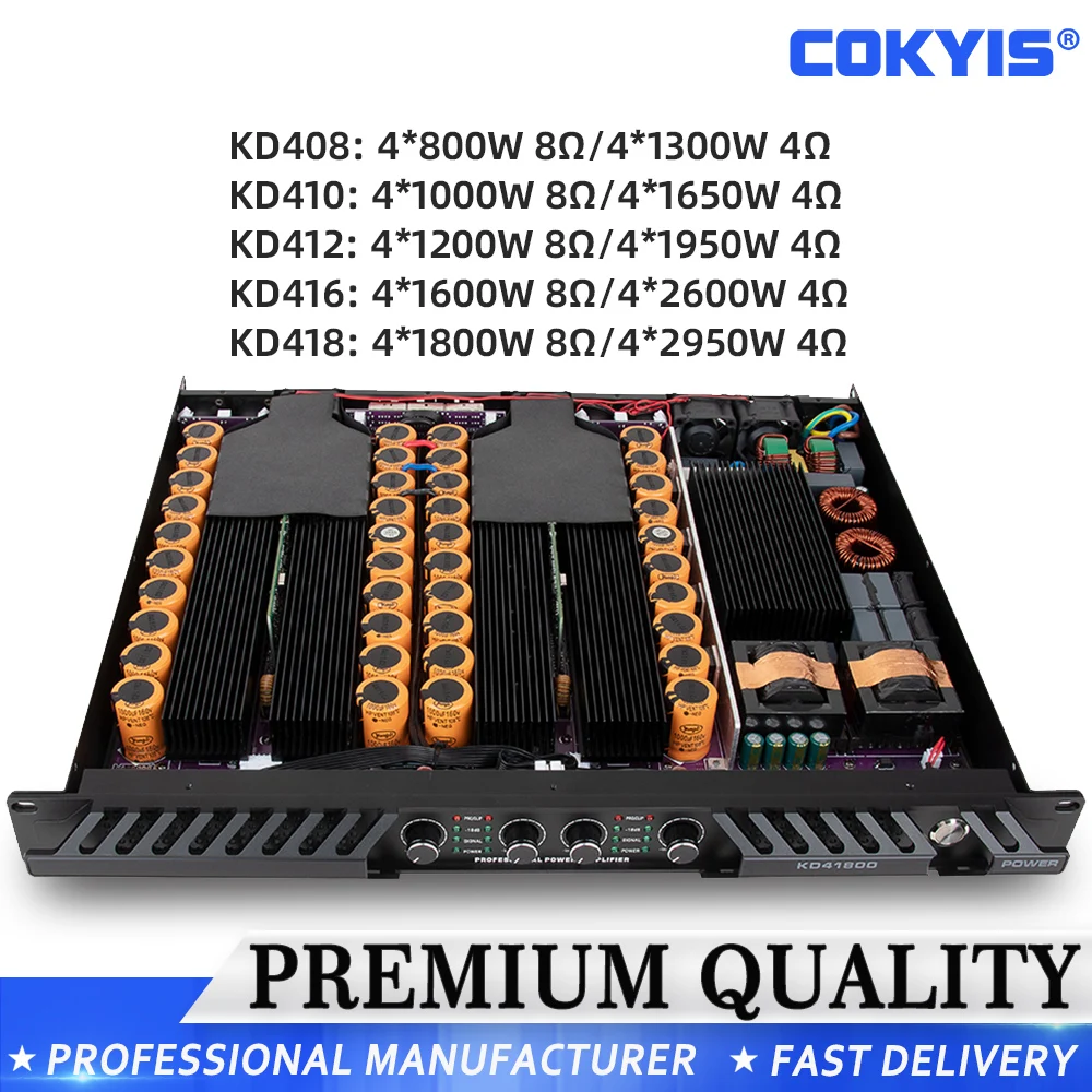 Digital Amplifier 4 Channels 4x1800W 10000 Watts For Live Show Professional Disco Dj Audio Speakers Subwoofers Amplifiers line
Digital Amplifier 4 Channels 4x1800W 10000 Watts For Live Show Professional Disco Dj Audio Speakers Subwoofers Amplifiers line