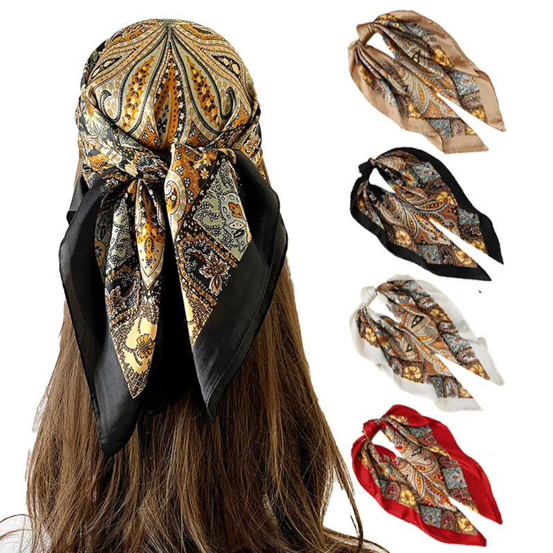 70cm Scarf Square Black Paisley Cashew Scarf Decorative Beach Vacations Headscarf Square Scarf Multifunctional Accessories
70cm Scarf Square Black Paisley Cashew Scarf Decorative Beach Vacations Headscarf Square Scarf Multifunctional Accessories