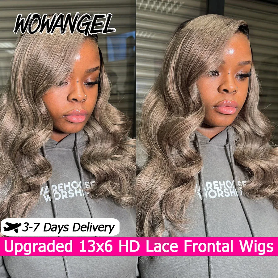 Wow Angel Ash Blonde Body Wave Wigs 13x6 HD Lace Frontal Human Hair Wigs Melt Skins Ombre Colored Lace Front Wigs Remy For Women
Wow Angel Ash Blonde Body Wave Wigs 13x6 HD Lace Frontal Human Hair Wigs Melt Skins Ombre Colored Lace Front Wigs Remy For Women