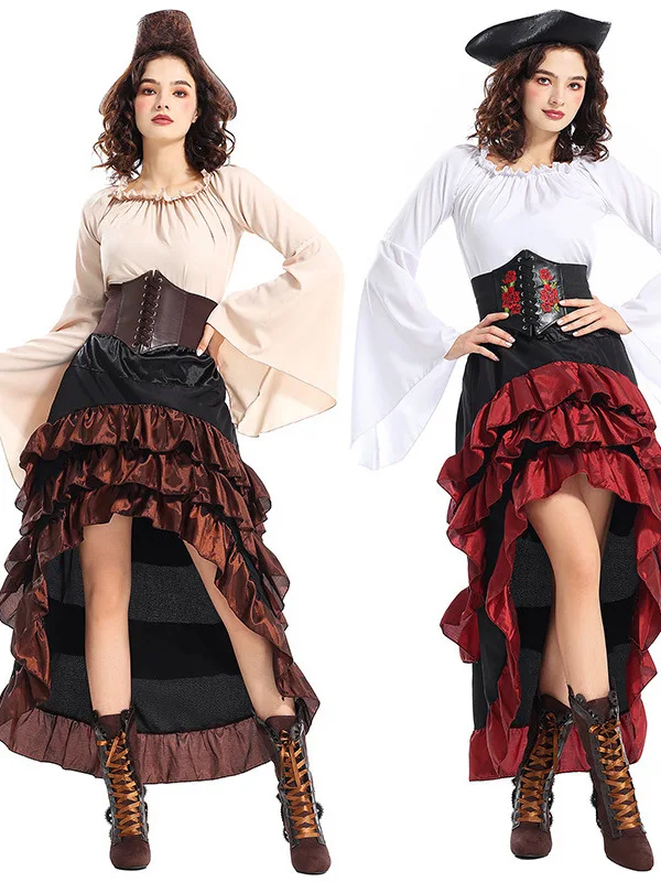 Halloween Long Waist-Tied Dress Cosplay Costume Women's Traditional Chinese Style Long Dress for Party And Stage Performance
Halloween Long Waist-Tied Dress Cosplay Costume Women's Traditional Chinese Style Long Dress for Party And Stage Performance