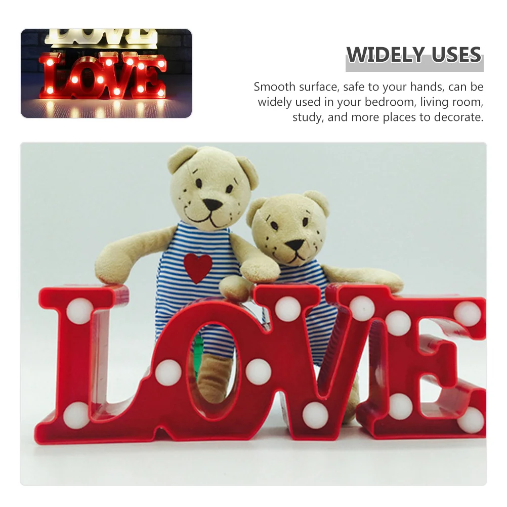 Love LED Letter Sign Alphabet Light Decorative Table Lamp Valentine Day Romantic Atmosphere Light Bedroom Night Lamp
Love LED Letter Sign Alphabet Light Decorative Table Lamp Valentine Day Romantic Atmosphere Light Bedroom Night Lamp