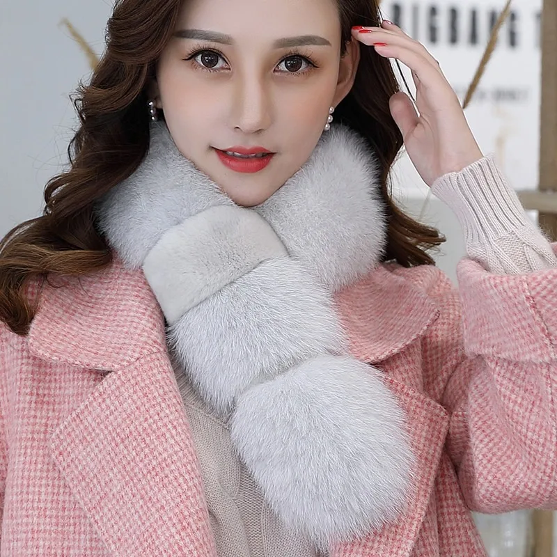 Fashion Luxury Fox Fur Solid Color Women's Scarf 100% Fox Fur Winter Warm Scarf Headband Neck Luxury Scarf
Fashion Luxury Fox Fur Solid Color Women's Scarf 100% Fox Fur Winter Warm Scarf Headband Neck Luxury Scarf