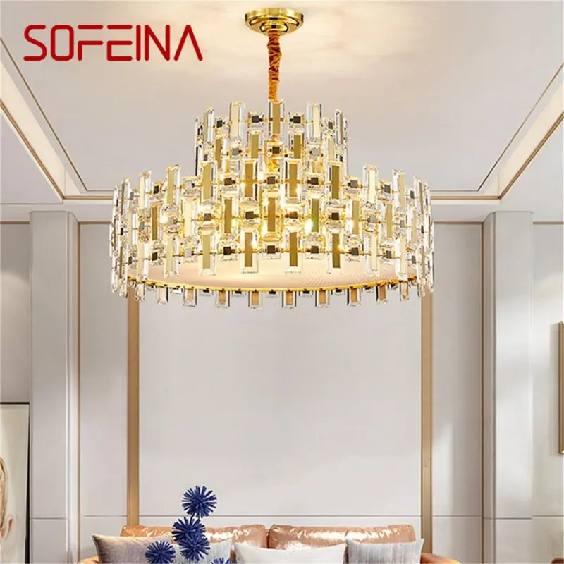 SOFEINA Postmodern Pendant Light Creative Gold Chandelier LED Luxury Crystal Lamp For Home Decoration
SOFEINA Postmodern Pendant Light Creative Gold Chandelier LED Luxury Crystal Lamp For Home Decoration