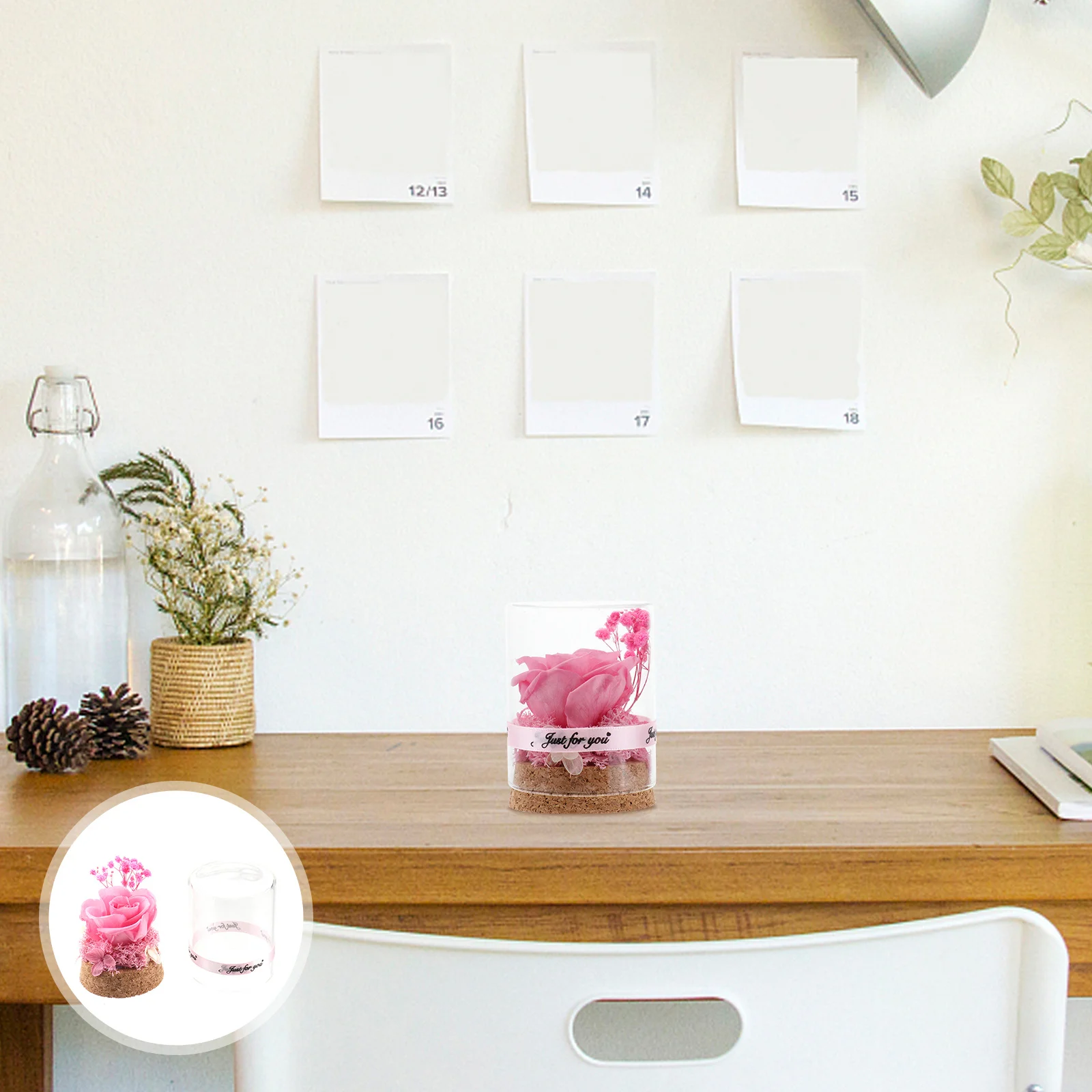 Preserved Flower Ornament Glass Shade Immortal Cover Gift Lamp Simulated Rose Wooden Site Dome Simulation Office Plant
Preserved Flower Ornament Glass Shade Immortal Cover Gift Lamp Simulated Rose Wooden Site Dome Simulation Office Plant