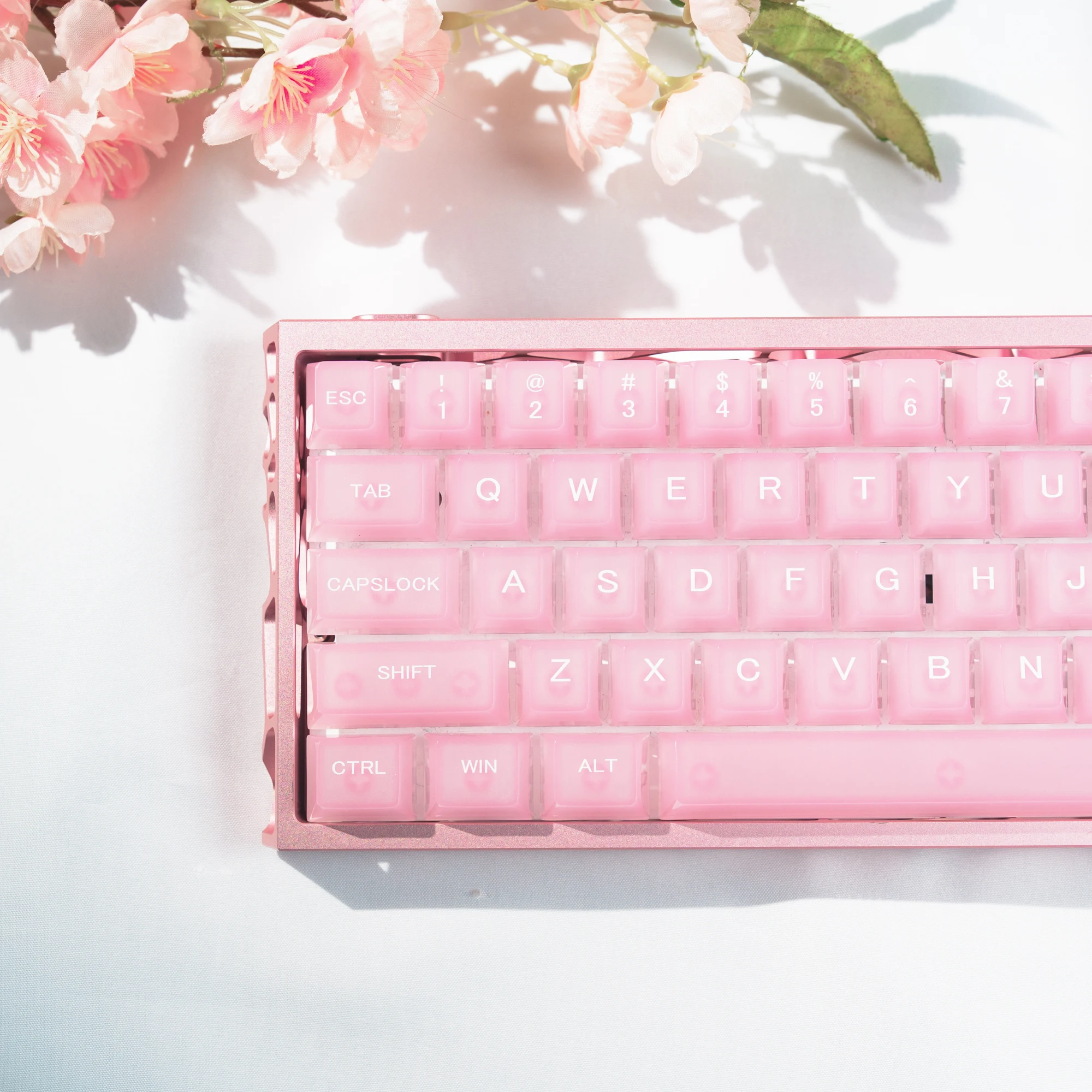 115 клавиш, розовые туманные прозрачные колпачки для клавиш Crystal PC Keycap RGB Shine Through Key cap Cherry Profile для клавиатуры MX Switch
115 клавиш, розовые туманные прозрачные колпачки для клавиш Crystal PC Keycap RGB Shine Through Key cap Cherry Profile для клавиатуры MX Switch