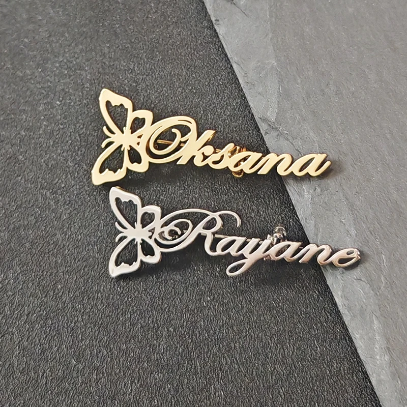 Personalized Custom Butterfly Name Brooches for Women Letters Luxury Stainless Steel Brooch Pin Ornaments Jewelry Birthday Gifts
Personalized Custom Butterfly Name Brooches for Women Letters Luxury Stainless Steel Brooch Pin Ornaments Jewelry Birthday Gifts