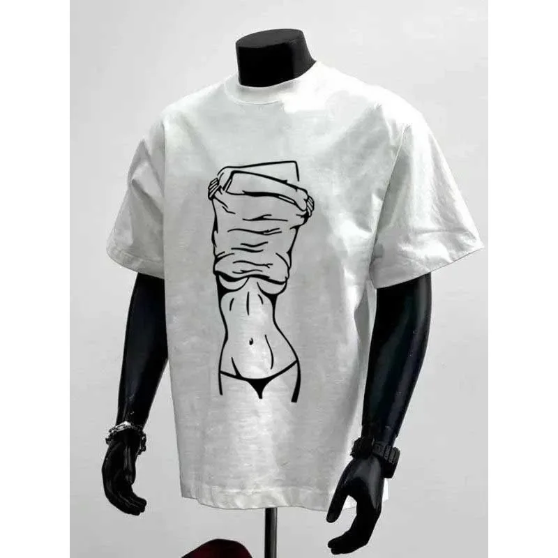 Summer new heavy cotton creative printing T-shirt men and women with the same hot-selling version trendy personality
Summer new heavy cotton creative printing T-shirt men and women with the same hot-selling version trendy personality
