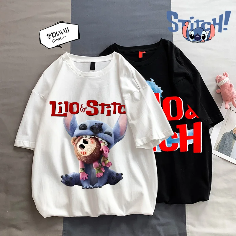 Lilo & Stitch Adult Cotton T-shirts Men Anime Fashion Tees Women Cartoon Cute Tops Summer Clothing Short Sleeve Clothes Unisex
Lilo & Stitch Adult Cotton T-shirts Men Anime Fashion Tees Women Cartoon Cute Tops Summer Clothing Short Sleeve Clothes Unisex