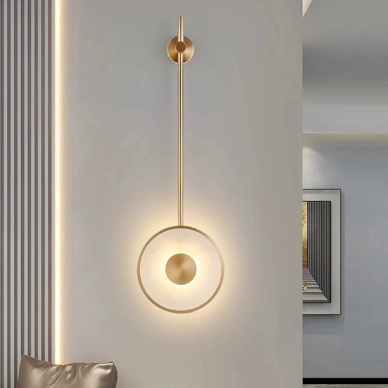 Retro postmodern designer restaurant living room background wall marble wall lamp creative bedside study corridor wall lamp
Retro postmodern designer restaurant living room background wall marble wall lamp creative bedside study corridor wall lamp