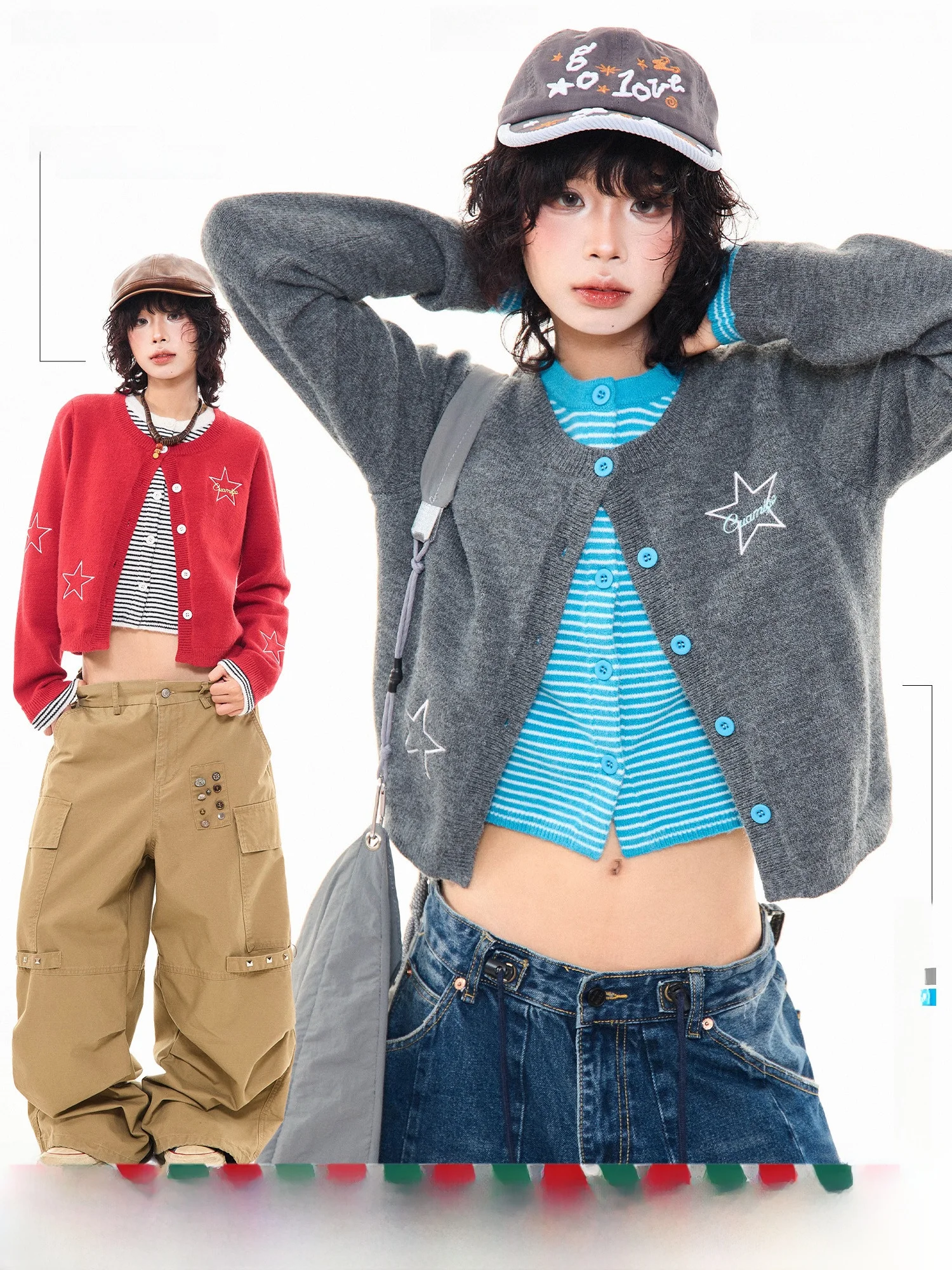 MIKYO American Retro Striped Knitted Sweater Women Early Autumn Color Blo Lazy Feel Open Cardigan Top Warmth Heating
MIKYO American Retro Striped Knitted Sweater Women Early Autumn Color Blo Lazy Feel Open Cardigan Top Warmth Heating