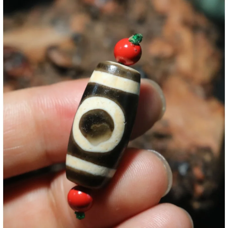Energy Tibetan Old Agate Ivory Color Heaven&Earth Symbol dZi Bead Amulet Pendant
Energy Tibetan Old Agate Ivory Color Heaven&Earth Symbol dZi Bead Amulet Pendant
