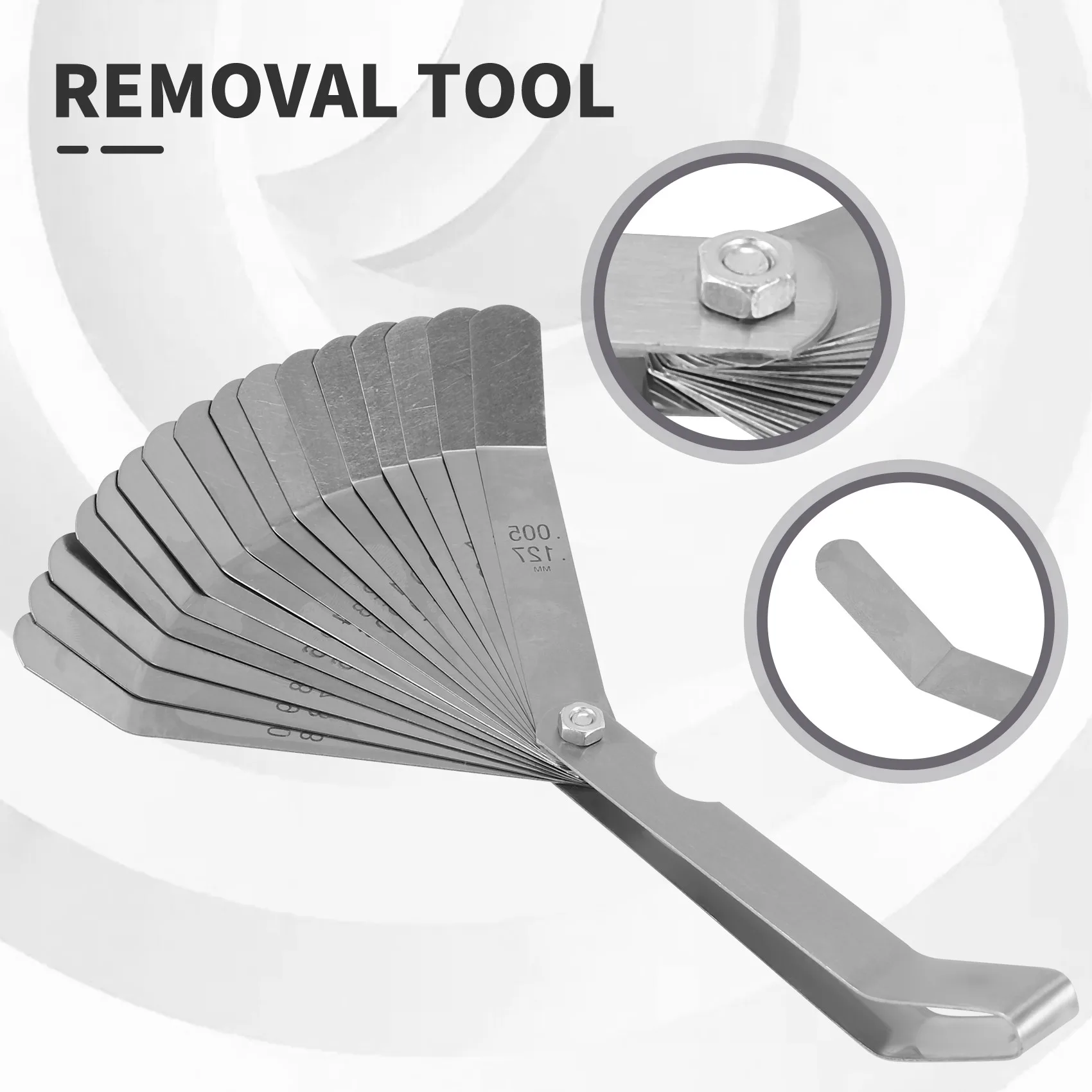 [ABFI!】 3 Pcs Engine Valve Screw Adjusting Spanner Tool Valve Clearance Adjustment Tools + Feeler Gauge 0.005 - 0.020 Inch
[ABFI!】 3 Pcs Engine Valve Screw Adjusting Spanner Tool Valve Clearance Adjustment Tools + Feeler Gauge 0.005 - 0.020 Inch