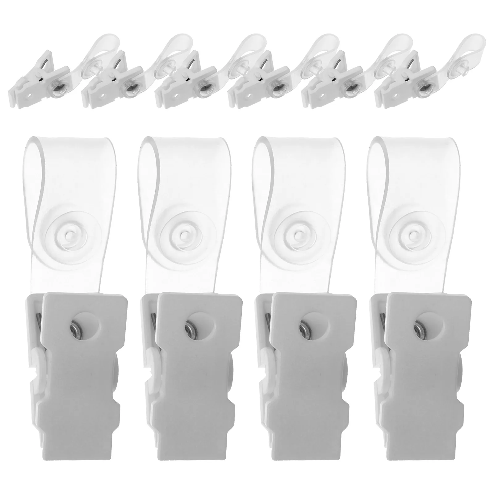 100 Pcs White PVC ID Card Clips for Badge Lanyard Name Tags Accessories Plastic Chest Card Holders Small Clamps 
100 Pcs White PVC ID Card Clips for Badge Lanyard Name Tags Accessories Plastic Chest Card Holders Small Clamps