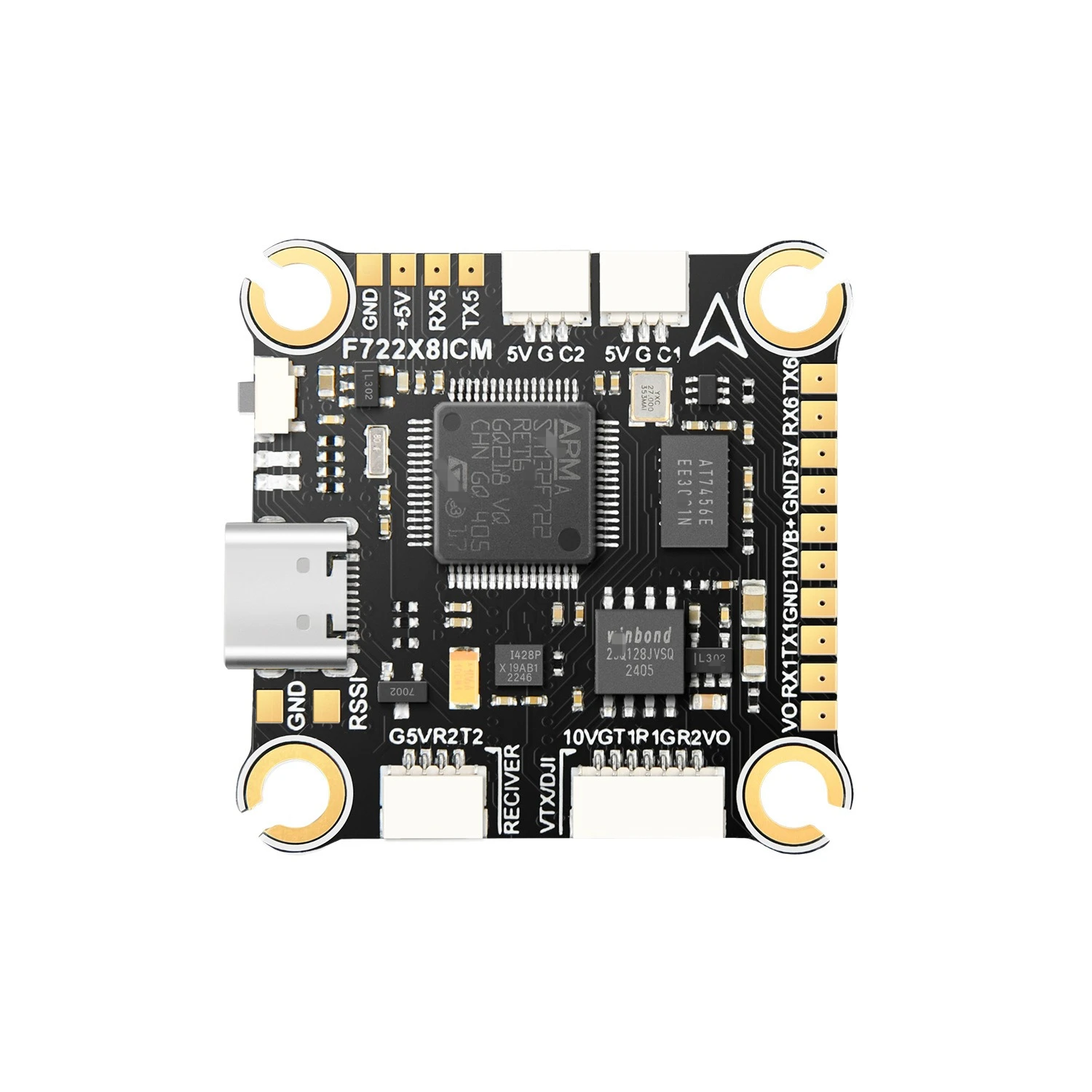 Crossing machine fpv F7 flight control 3S-6S supports DJI sky terminal interface
Crossing machine fpv F7 flight control 3S-6S supports DJI sky terminal interface