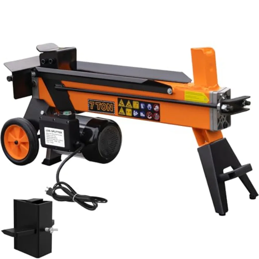 PPOLB Electric Wood Splitter, 15Amp Hydraulic Log Splitter with Detachable Cross Blade Cutting Head, Portable Firewood Splitter
PPOLB Electric Wood Splitter, 15Amp Hydraulic Log Splitter with Detachable Cross Blade Cutting Head, Portable Firewood Splitter