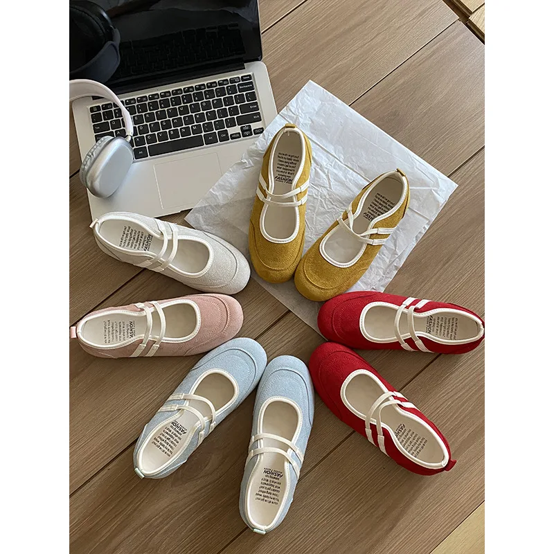 Color Blocking Mary Jane Shoes Synthetic Leather Anti-slip Round Toe Flat Shoes Streetwear British French Style Ballerina Shoes
Color Blocking Mary Jane Shoes Synthetic Leather Anti-slip Round Toe Flat Shoes Streetwear British French Style Ballerina Shoes