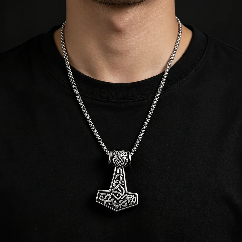 Vintage cast Celtic knot anchor stainless steel necklace, waterproof and non-fading blackening process, bulk sales pendant
Vintage cast Celtic knot anchor stainless steel necklace, waterproof and non-fading blackening process, bulk sales pendant