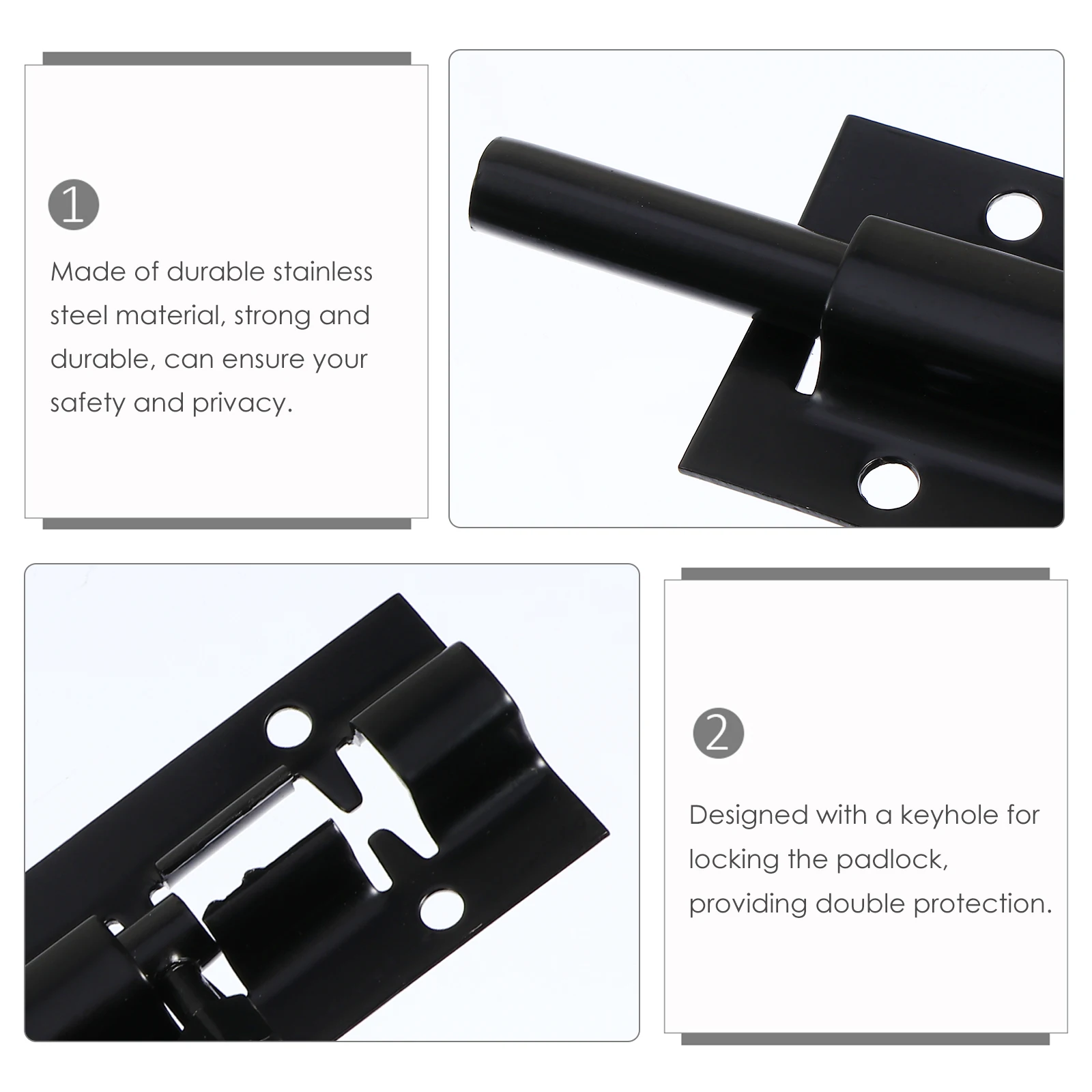 3 Sets Stainless Steel Barrel Heavy Duty Window Security For Outdoor Humid Garden Barn Use Durable Secure Latches Door Barrel
3 Sets Stainless Steel Barrel Heavy Duty Window Security For Outdoor Humid Garden Barn Use Durable Secure Latches Door Barrel