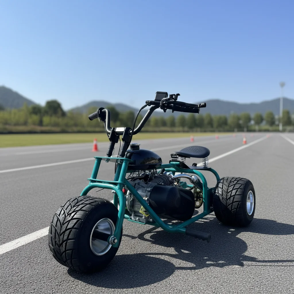 Chain Drive 3-Wheel Gas Go-Kart Metal Frame 5-Inch Off-Road Large Tyres 212cc Four-Stroke Trike Road Heavy-Duty Racing Buggy
Chain Drive 3-Wheel Gas Go-Kart Metal Frame 5-Inch Off-Road Large Tyres 212cc Four-Stroke Trike Road Heavy-Duty Racing Buggy