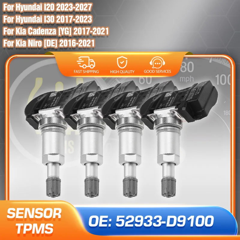 4 шт. для Hyundai I20 Hyundai I30 Kia Cadenza Kia Niro Kia Mohave TPMS 52933-D9100 433 МГц датчик контроля давления в шинах
4 шт. для Hyundai I20 Hyundai I30 Kia Cadenza Kia Niro Kia Mohave TPMS 52933-D9100 433 МГц датчик контроля давления в шинах
