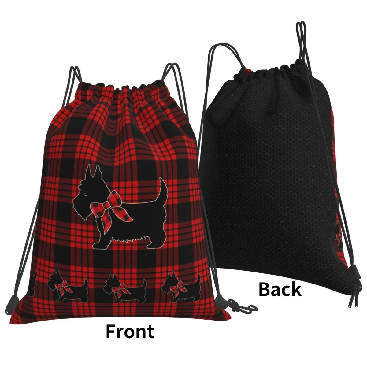 Black Scottie Dog Plaid Tartan Scottish Terrier Lover Backpacks Fashion Drawstring Bags Shoes Bag Book Bags for Man Woman School
Black Scottie Dog Plaid Tartan Scottish Terrier Lover Backpacks Fashion Drawstring Bags Shoes Bag Book Bags for Man Woman School