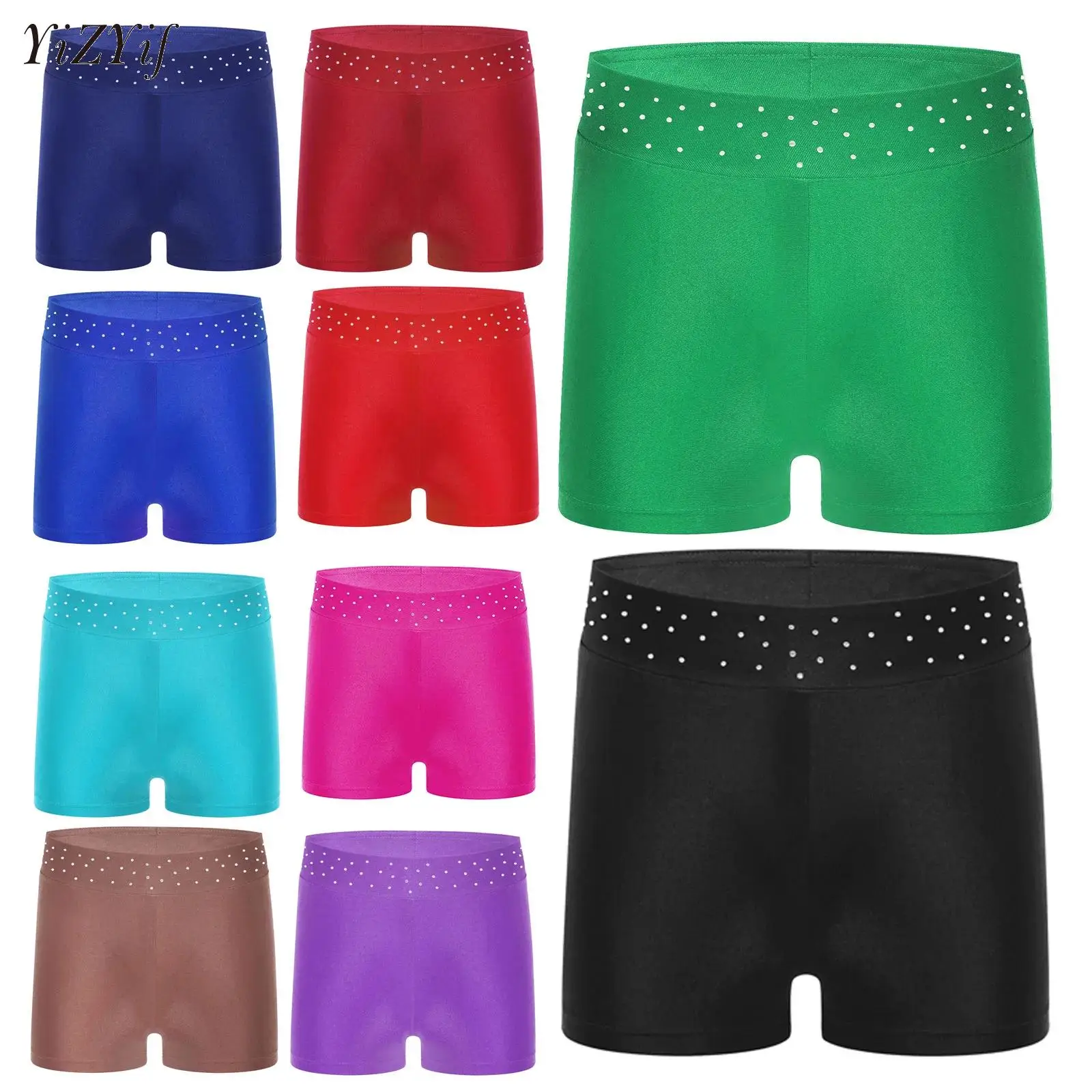 Kid Girls Shiny Rhinestones Ballet Dance Shorts Figure Skating Gymnastics Performance Costume Elastic Waistband Short Leggings
Kid Girls Shiny Rhinestones Ballet Dance Shorts Figure Skating Gymnastics Performance Costume Elastic Waistband Short Leggings