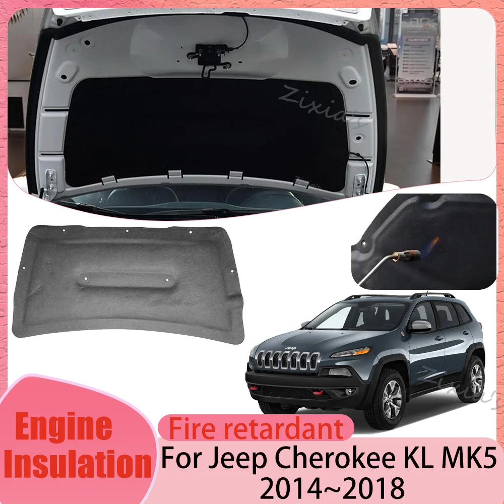 For Jeep Cherokee KL MK5 2014~2018 2017 Car Hood Engine linin Thermal Insulat Cotton Soundproof Mat Engine Heat Cover Accessorie
For Jeep Cherokee KL MK5 2014~2018 2017 Car Hood Engine linin Thermal Insulat Cotton Soundproof Mat Engine Heat Cover Accessorie