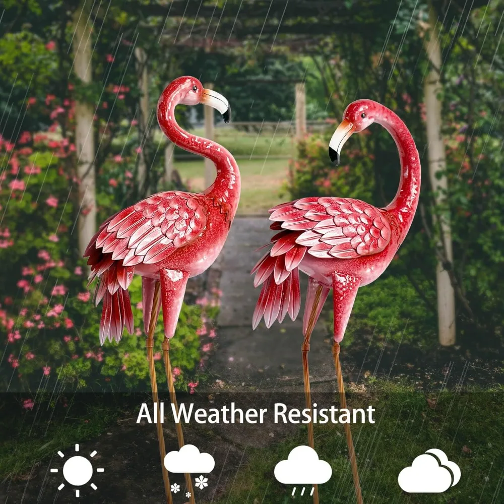 Flamingo Garden Statues and Sculptures, Metal Birds Yard Art Outdoor Statue, Large Pink Flamingo Lawn Ornaments for Home
Flamingo Garden Statues and Sculptures, Metal Birds Yard Art Outdoor Statue, Large Pink Flamingo Lawn Ornaments for Home