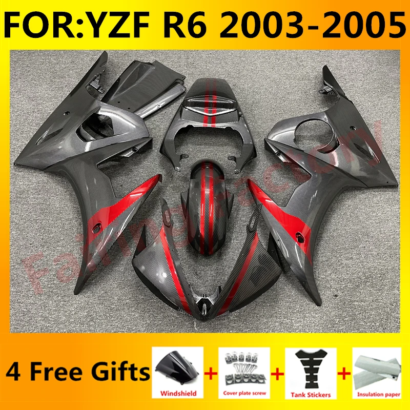 NEW ABS Motorcycle Injection full Fairing Kit fit For YZF R6 2003 2004 2005 YFZ-R6 03 04 05 Bodywork Fairings carbon fiber paint
NEW ABS Motorcycle Injection full Fairing Kit fit For YZF R6 2003 2004 2005 YFZ-R6 03 04 05 Bodywork Fairings carbon fiber paint