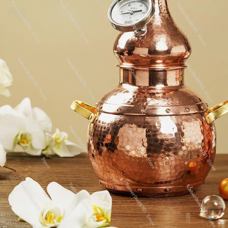 Distiller Household Small Pure Dew Distillation Machine Essential Oil Extractor Ancient Method Pure Copper Wine Steamer
Distiller Household Small Pure Dew Distillation Machine Essential Oil Extractor Ancient Method Pure Copper Wine Steamer