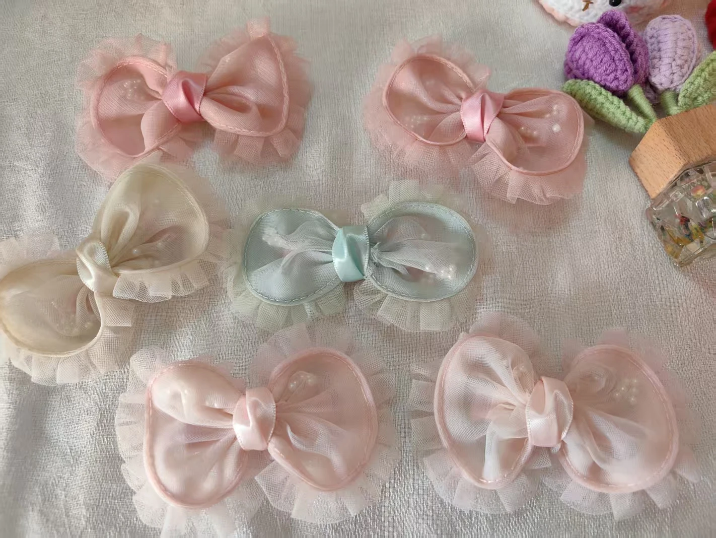 2PCS Bow Tie Hair Clips Cute Lace Trim Pearl Hair Accessories Sweet Lovely Princess Modern Leisure Creativity Unique Femininity
2PCS Bow Tie Hair Clips Cute Lace Trim Pearl Hair Accessories Sweet Lovely Princess Modern Leisure Creativity Unique Femininity
