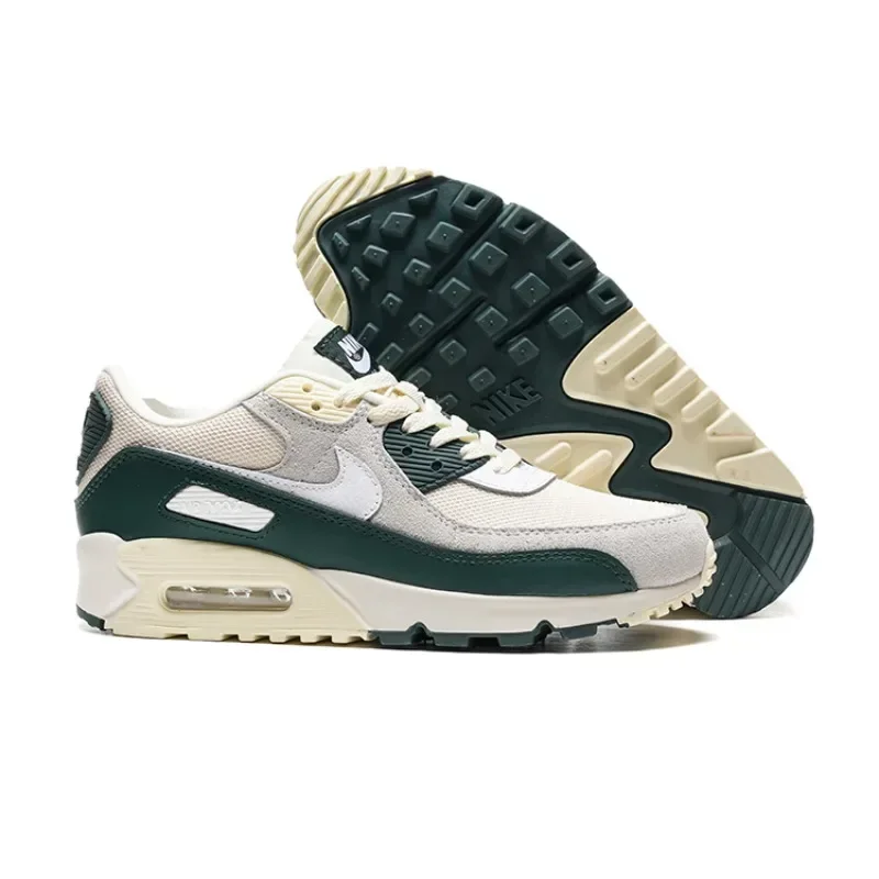 Nike Air Max 90 Модные универсальные удобные повседневные кроссовки с воздушной подушкой и ударом Бежево-зеленые кроссовки
Nike Air Max 90 Модные универсальные удобные повседневные кроссовки с воздушной подушкой и ударом Бежево-зеленые кроссовки