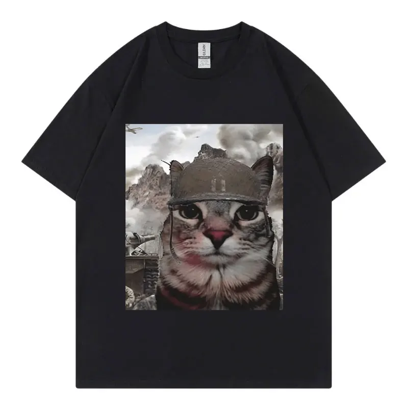 Thousand Yard Stare Cat Funny Meme T-shirt High Street Fashion Trend Short Sleeve T Shirt Men Women Casual Loose Cotton T-shirts
Thousand Yard Stare Cat Funny Meme T-shirt High Street Fashion Trend Short Sleeve T Shirt Men Women Casual Loose Cotton T-shirts