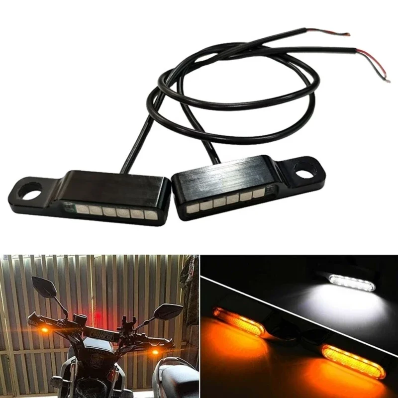 2pcs mini светодиодный мотоцикл передний поворот светильники Универсальный водонепроницаемый мотоцикл Scooter High Visibuity
2pcs mini светодиодный мотоцикл передний поворот светильники Универсальный водонепроницаемый мотоцикл Scooter High Visibuity