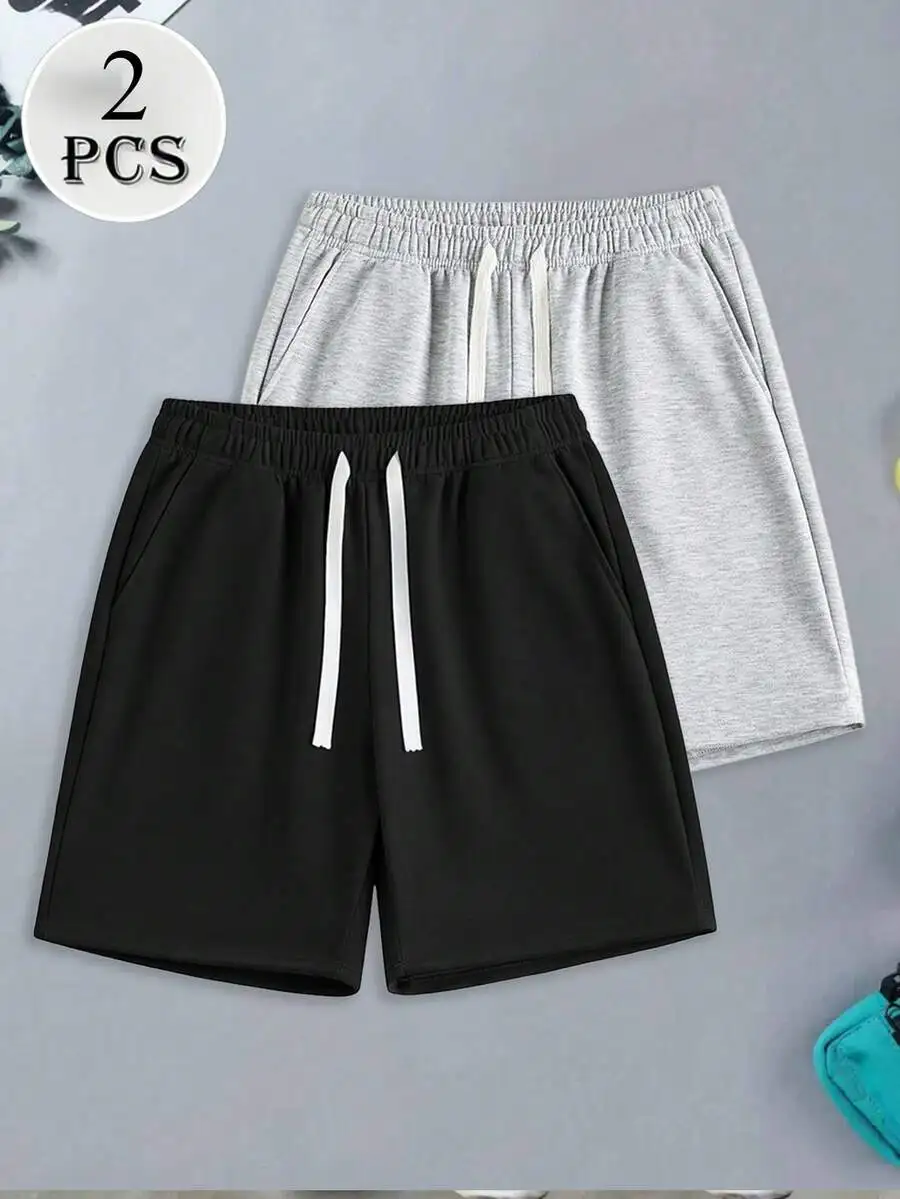 2pcs/Set Men's Loose Casual Elastic Waist Drawstring Shorts, Breathable Beach Shorts For Summer, Suitable As Gift For Boyfriend
2pcs/Set Men's Loose Casual Elastic Waist Drawstring Shorts, Breathable Beach Shorts For Summer, Suitable As Gift For Boyfriend