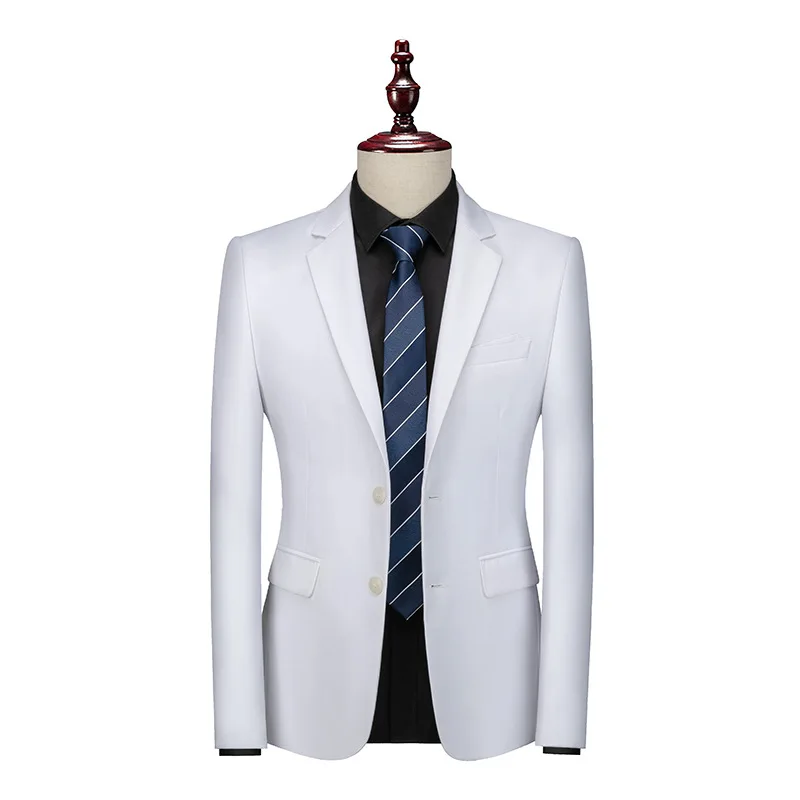 Men's business suit single-breasted two-button slim Korean style banquet suit jacket wedding suit
Men's business suit single-breasted two-button slim Korean style banquet suit jacket wedding suit