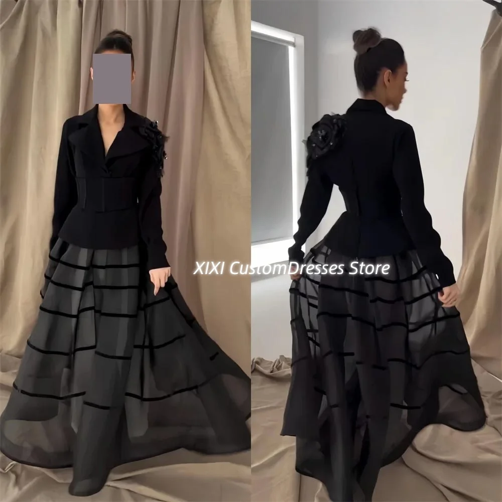 Customized Prom Dresses V-Neck A-Line Dresses For Special Events Floor-Length Zipper Up Long Sleeves Lining Vestidos De Fiesta
Customized Prom Dresses V-Neck A-Line Dresses For Special Events Floor-Length Zipper Up Long Sleeves Lining Vestidos De Fiesta
