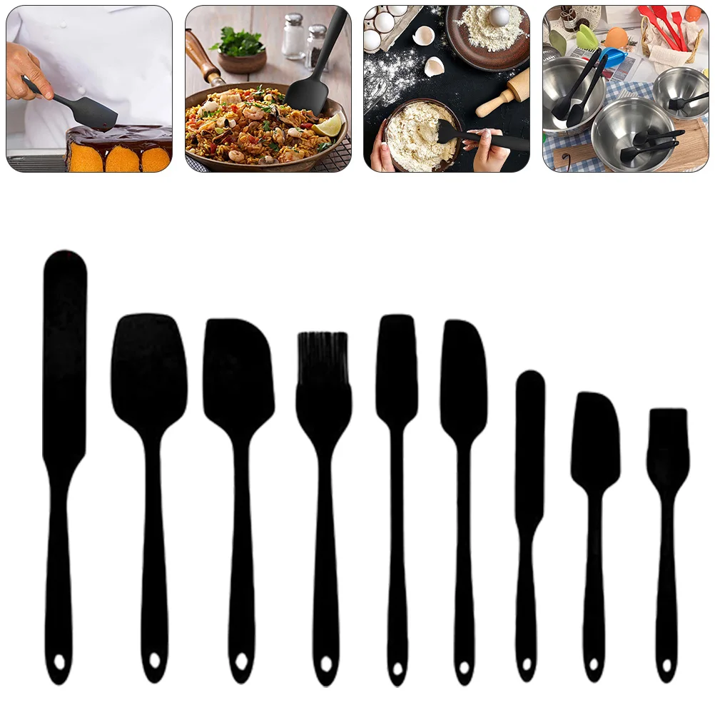 9 Piece Baking Tools Set Black Silicone Spatula Scraper Cake Icing Tool Non Stick Heat Resistant Kitchen Utensils Premium
9 Piece Baking Tools Set Black Silicone Spatula Scraper Cake Icing Tool Non Stick Heat Resistant Kitchen Utensils Premium