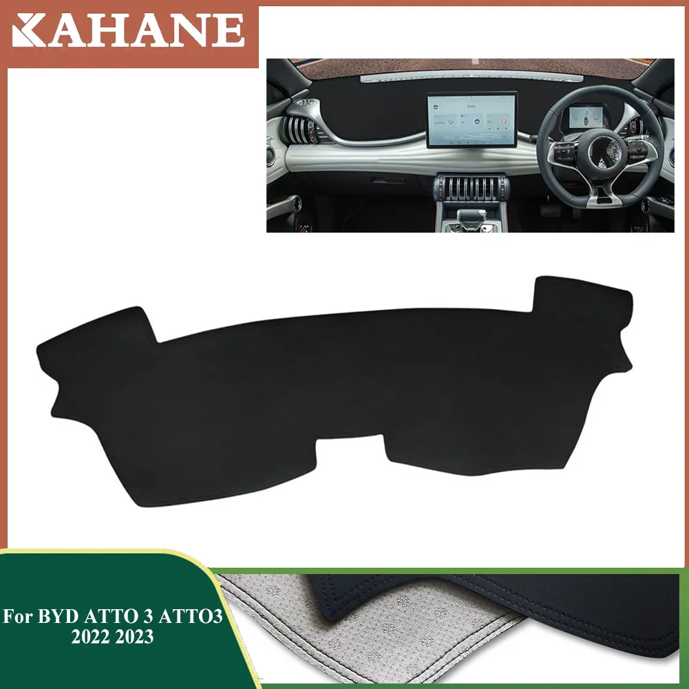 RHD Leather Car Dashboard Cover Pad For BYD ATTO 3 2022 2023 Auto Instrument Panel SunShade Mat Interior Protect Accessories
RHD Leather Car Dashboard Cover Pad For BYD ATTO 3 2022 2023 Auto Instrument Panel SunShade Mat Interior Protect Accessories