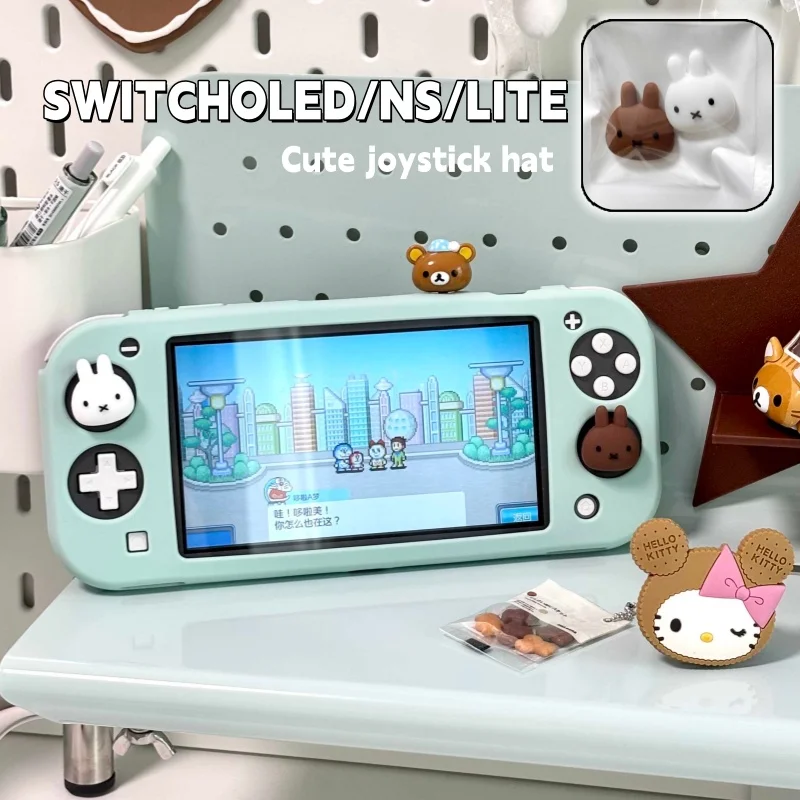 Серия Miffy Switcholed, милый кролик, джойстик, шляпа Ns/Lite, фрукты, животные, друзья, индивидуальный мультяшный игровой джойстик, шляпа, периферийные устройства в стиле аниме
Серия Miffy Switcholed, милый кролик, джойстик, шляпа Ns/Lite, фрукты, животные, друзья, индивидуальный мультяшный игровой джойстик, шляпа, периферийные устройства в стиле аниме