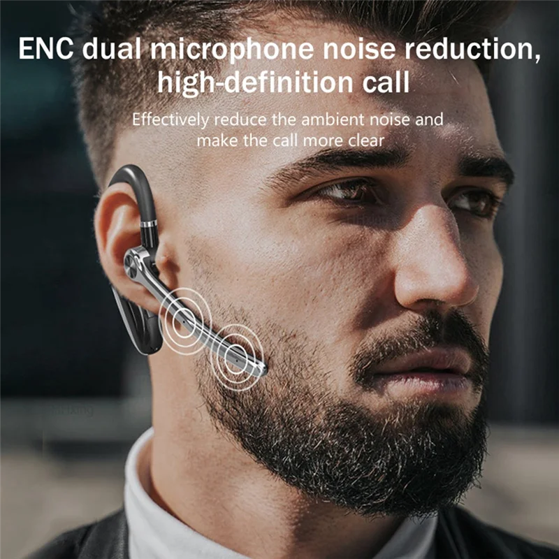 New--Wireless Headphones With Dual Microphone Bluetooth Earphone ENC Noise Cancelling Headset For Business Driving Durable Black
New--Wireless Headphones With Dual Microphone Bluetooth Earphone ENC Noise Cancelling Headset For Business Driving Durable Black
