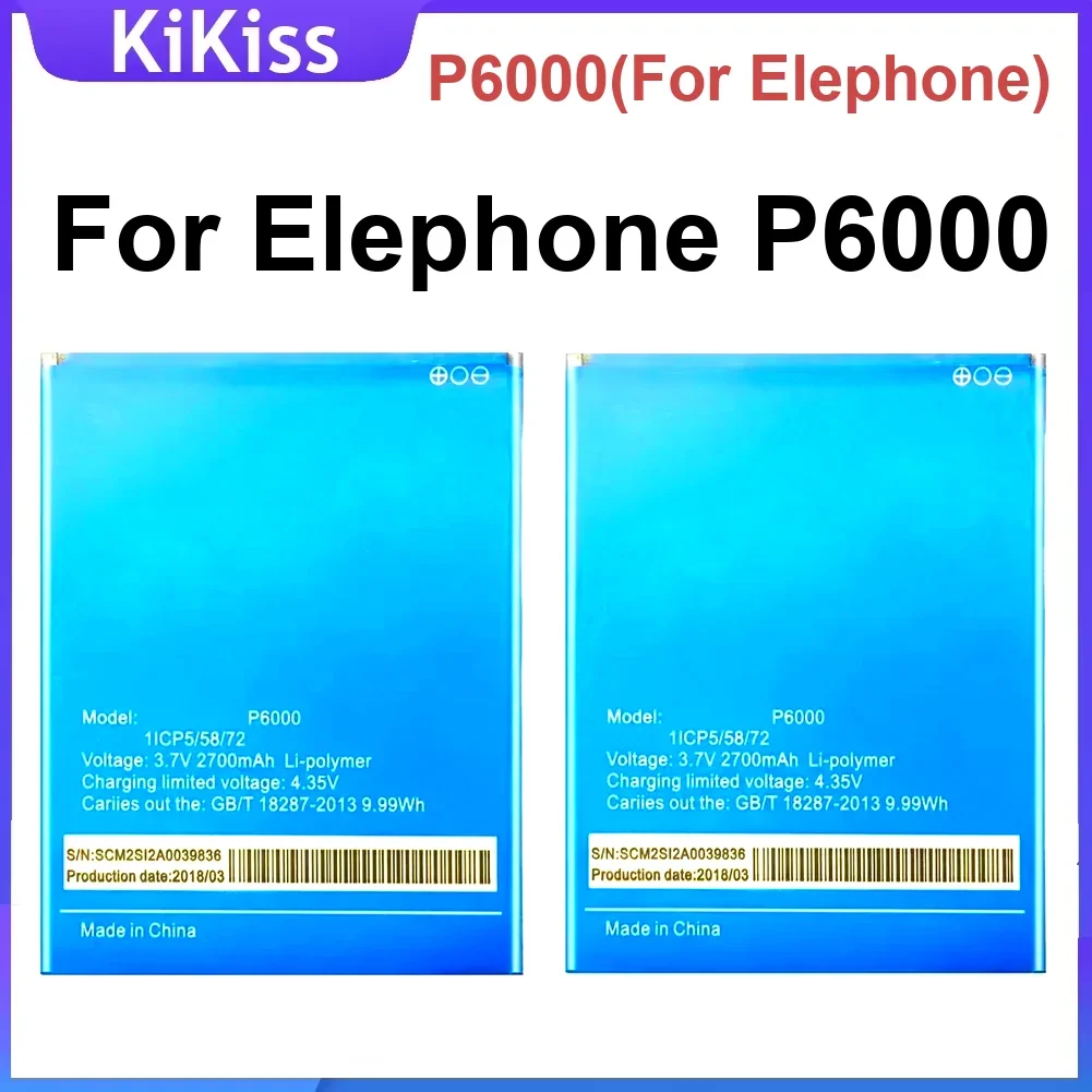 Аккумулятор 2700 мАч для Elephone P6000 P 6000, перезаряжаемые аккумуляторы для мобильных телефонов + гарантия номера отслеживания
Аккумулятор 2700 мАч для Elephone P6000 P 6000, перезаряжаемые аккумуляторы для мобильных телефонов + гарантия номера отслеживания