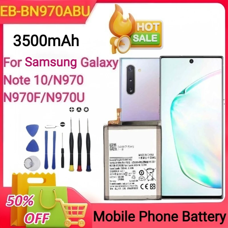EB-BN970ABU Replacement 3500mAh Battery for Samsung Galaxy Note 10 4G/5G N970 N970F N970U N970U1 Mobile Phone Batteries+Tools
EB-BN970ABU Replacement 3500mAh Battery for Samsung Galaxy Note 10 4G/5G N970 N970F N970U N970U1 Mobile Phone Batteries+Tools