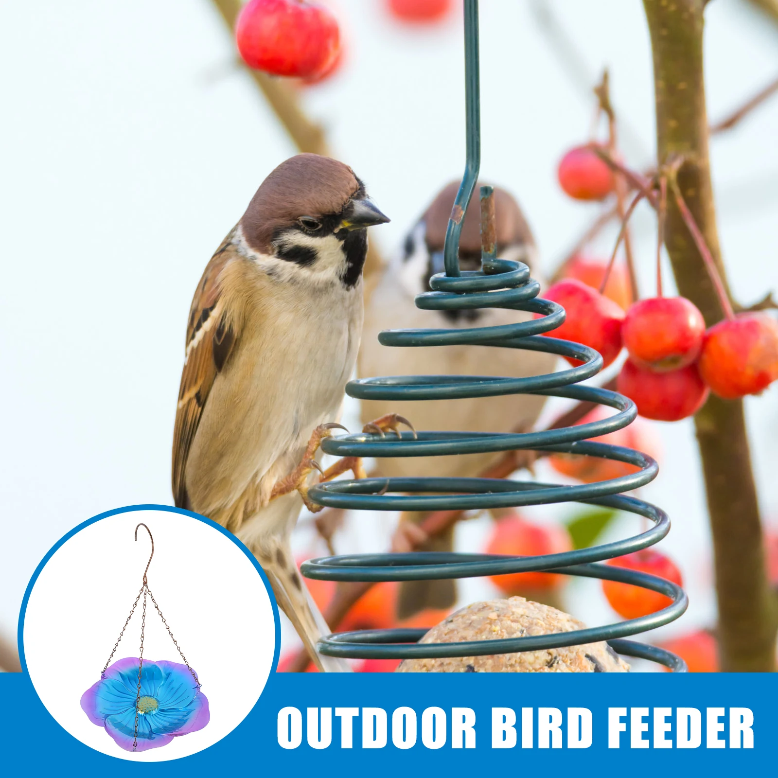 Hanging Bird Feeder Tray Feeders Outdoors Platform Balcony Plate Iron Flowers Brown Garden Patios Porch Gifts Pet Supplies
Hanging Bird Feeder Tray Feeders Outdoors Platform Balcony Plate Iron Flowers Brown Garden Patios Porch Gifts Pet Supplies