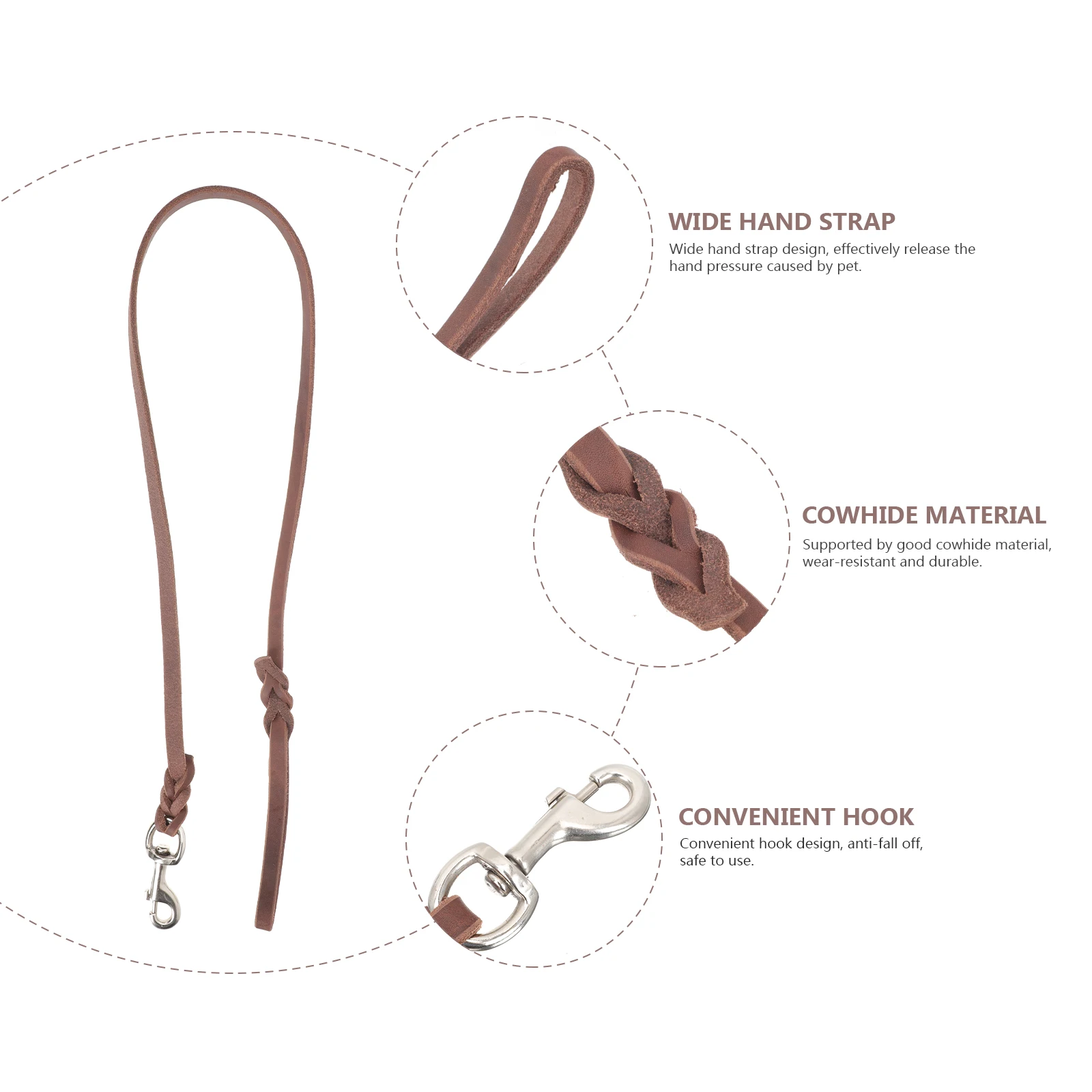 Dog Leash Walking Training Pet Rope Traction Lead Large Puppy Cowhide Durable Lightweight Long Enough Storage Dog
Dog Leash Walking Training Pet Rope Traction Lead Large Puppy Cowhide Durable Lightweight Long Enough Storage Dog