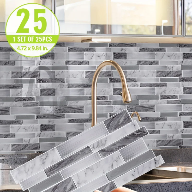25PCS Marble Pattern2DEffect Crystal Kitchen Sticker,Oil and Moisture Proof Self-Adhesive BathroomKitchen accessories
25PCS Marble Pattern2DEffect Crystal Kitchen Sticker,Oil and Moisture Proof Self-Adhesive BathroomKitchen accessories