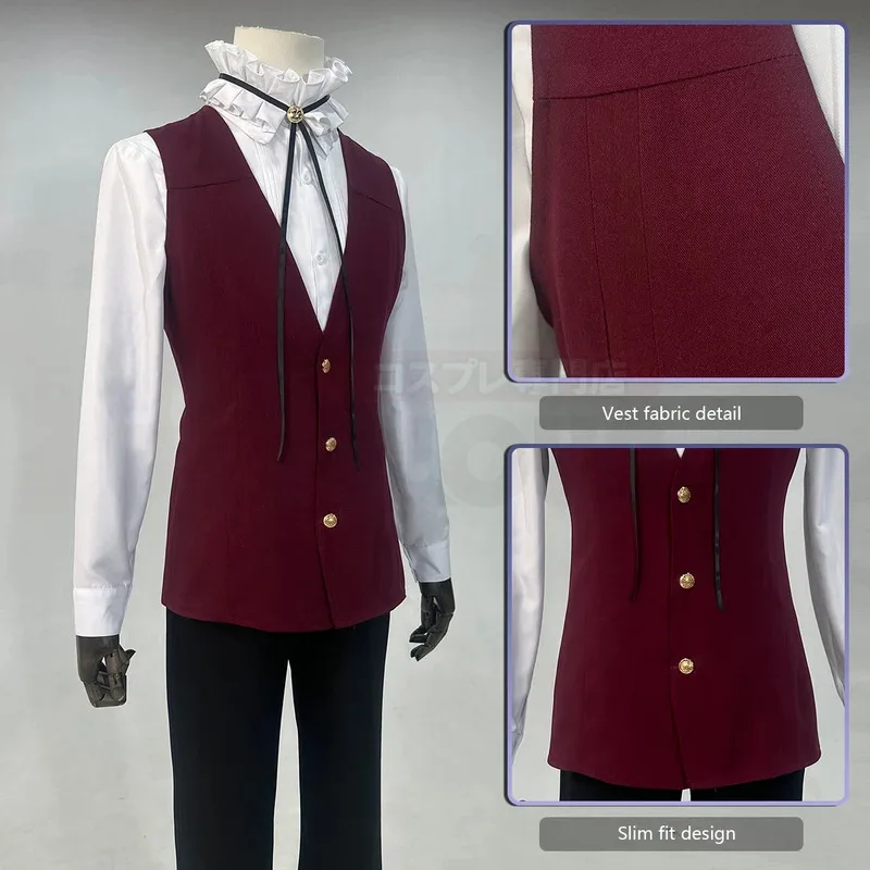 Diabolik Lovers Anime Sakamaki Kanato Cosplay Costume School Uniform Embroided Suit Pants Shirt Vest Halloween Cosx;8's,6;
Diabolik Lovers Anime Sakamaki Kanato Cosplay Costume School Uniform Embroided Suit Pants Shirt Vest Halloween Cosx;8's,6;