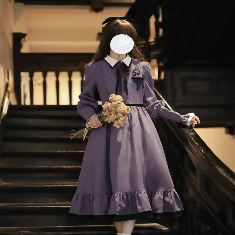 Lolita Kawaill Princess Style Midi Dress Bow Lace Harajuku Casual Long Sleeve Slim Female Subculture Elegant Party Cute Dress
Lolita Kawaill Princess Style Midi Dress Bow Lace Harajuku Casual Long Sleeve Slim Female Subculture Elegant Party Cute Dress
